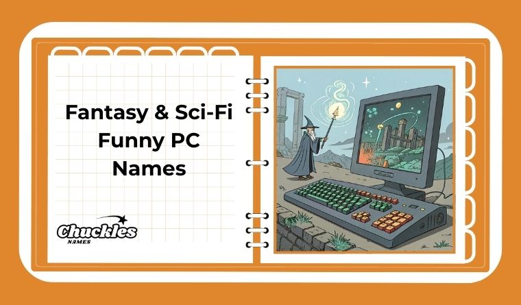 Fantasy & Sci-Fi Funny PC Names