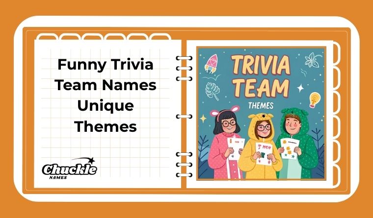 Funny Trivia Team Names Unique Themes