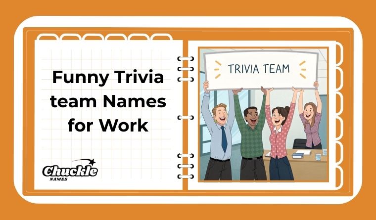 Funny Trivia team Names for Work
