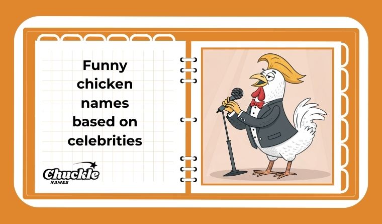 Funny chicken names based on celebrities