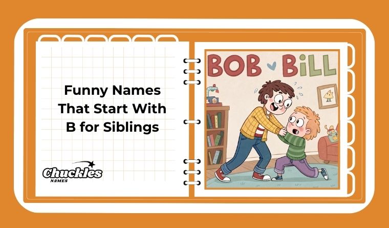 Funny Names That Start With B for Siblings