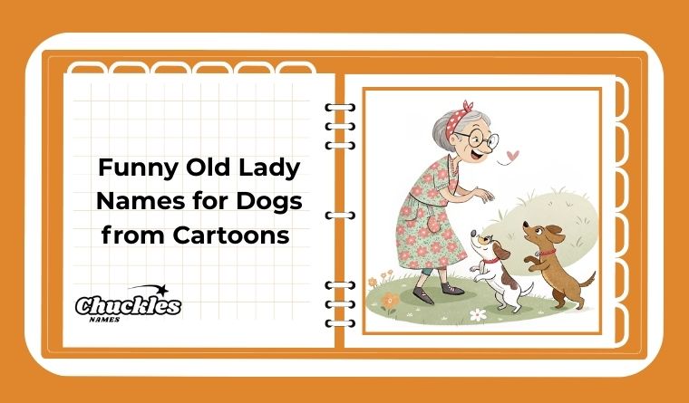 Funny Old Lady Names for Dogs from Cartoons