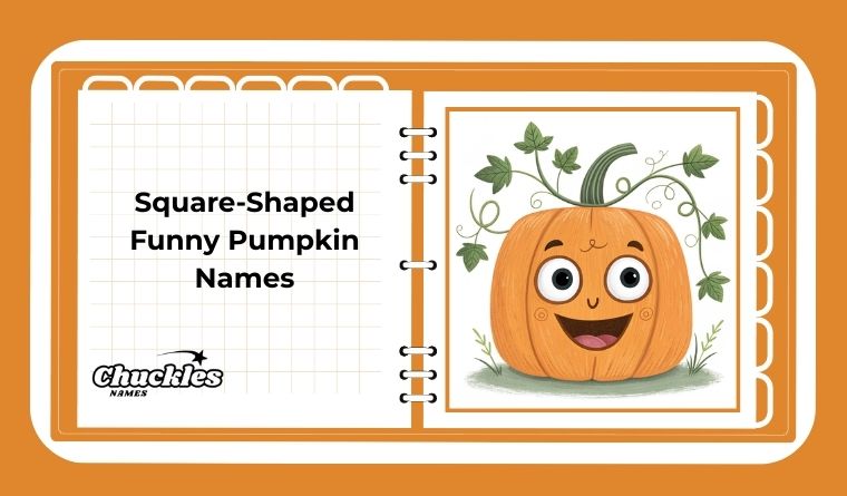 Square-Shaped Funny Pumpkin Names